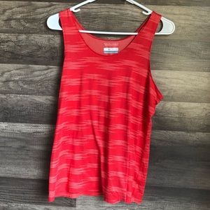 Columbia Omni Wick Red Tank Top S EUC